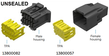 Aptiv Sicma abgedichtete und nicht abgedichtete Inline-Steckverbinder